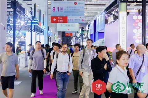 中国(上海)国际家具生产设备及木工机械展览会展会现场图片