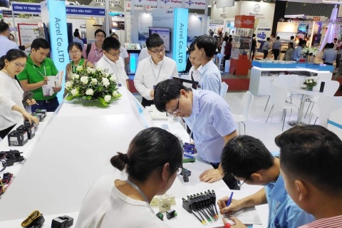 越南胡志明绿色能源展览会展会现场图片