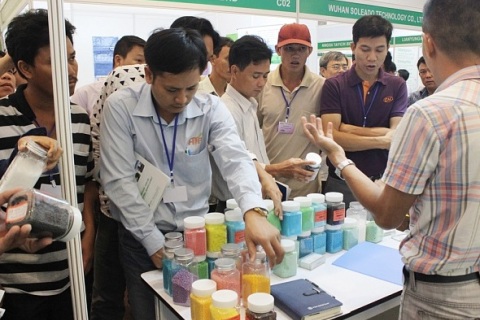 越南胡志明塑料橡胶展览会展会现场图片