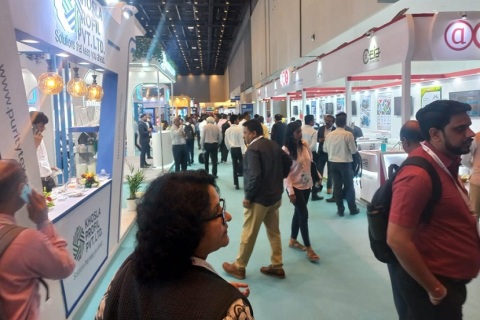 印度无纺布及非织造展览会展会现场图片