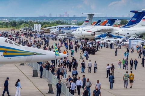 俄罗斯莫斯科航空航天展览会展会现场图片