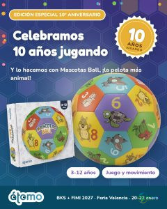 Átomo Games 在 BabyKid Spain + FIMI 2027 庆祝其十周年