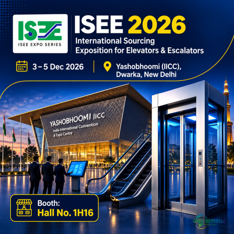 ISEE Delhi 2026 将汇聚全球电梯与自动扶梯行业于亚肖布米